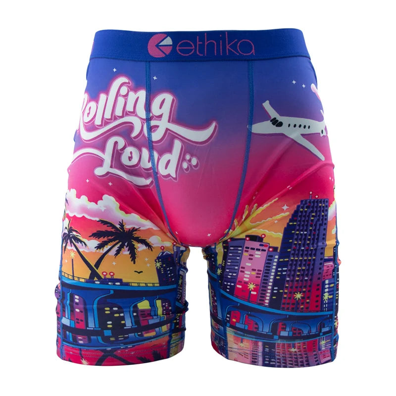 ETHIKA 1Pcs Men Underwear Boxers Breathable Mesh Crotch Mens Trunks Plus Size S-3XL Man Swimming Underpants Men's Panties Trunks