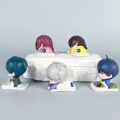 Anime BLUE LOCK Figure Football Comic Isagi Yoichi Bachira Meguru Nagi Seishiro Mikage Reo PVC Model Room Decor For BIrthday Gif
