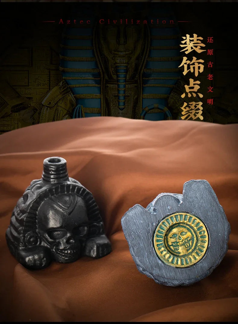 Authentic Aztec Whistle Loud Spookys Aztec Scary Death Whistle Realistic Human Screaming Aztec Ghost War Whistle Skull Head Toy