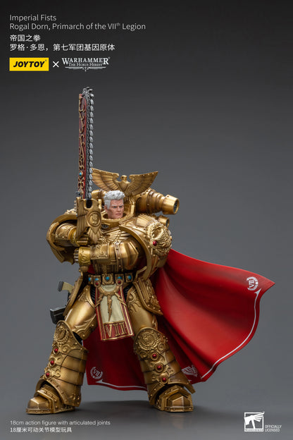 JOYTOY Warhammer 40k 1/18 Action Figures Anime 18cm Imperial Fists Rogal Dorn, Primarch of the Vllth Legion