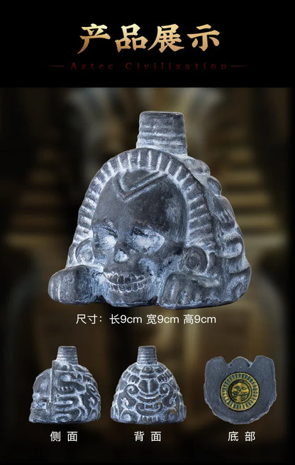 Authentic Aztec Whistle Loud Spookys Aztec Scary Death Whistle Realistic Human Screaming Aztec Ghost War Whistle Skull Head Toy
