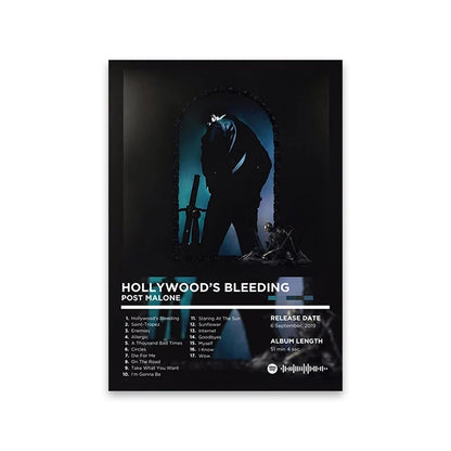 Rapper Album Cover Retro Poster Music Canvas Wall Art Print Mural Home Decor Music Lover Gift