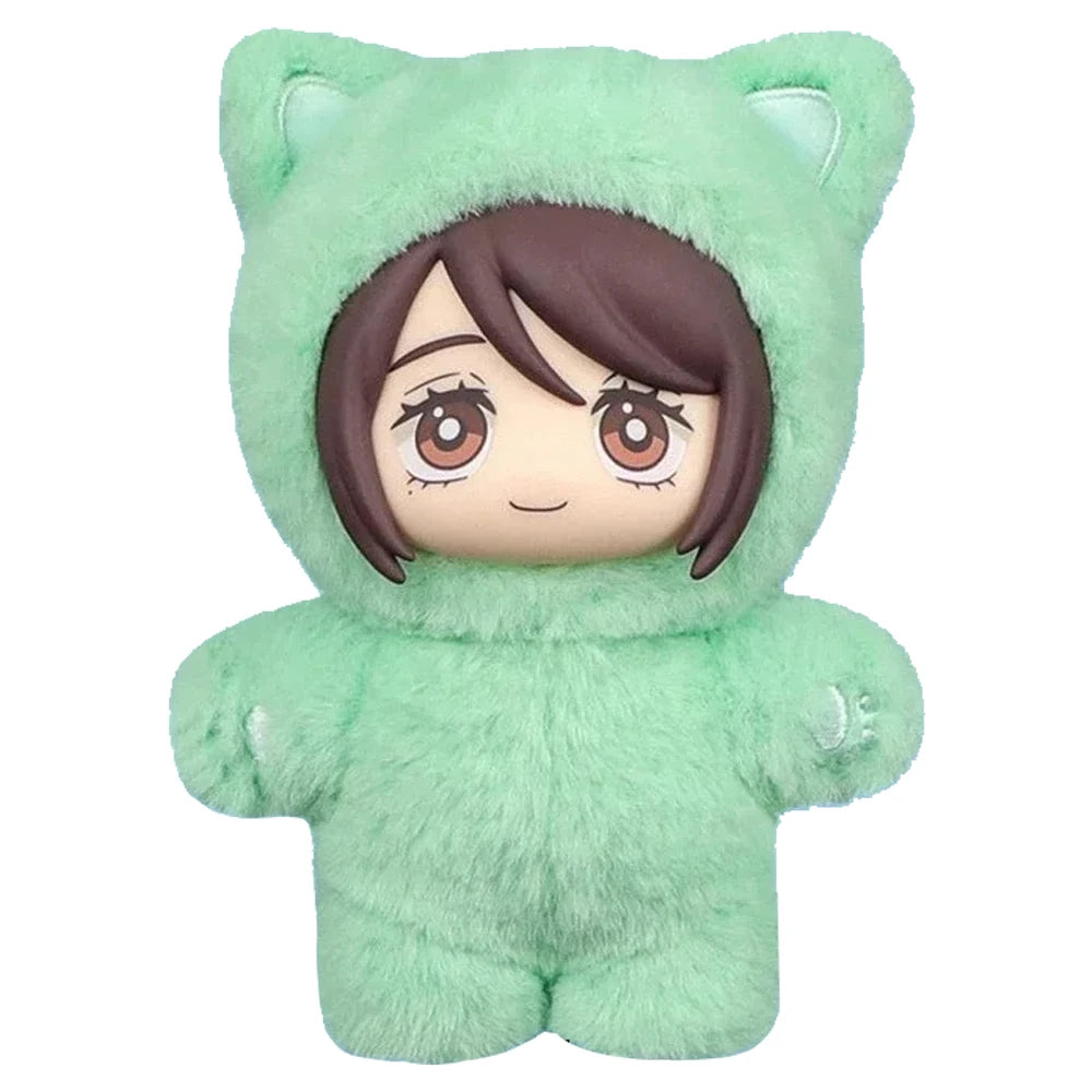 ujutsu Kaisen Gojo Satoru Plush Toy Cute Cat Ear Hoodie Stuffed Doll Anime Figure Collectible Gift for Fans