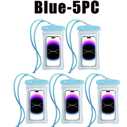 1-30PCS High Quality Universal Waterproof Smartphone Bag Phone Case Floating Waterproof Phone Pouch Bag for Diving Swimming