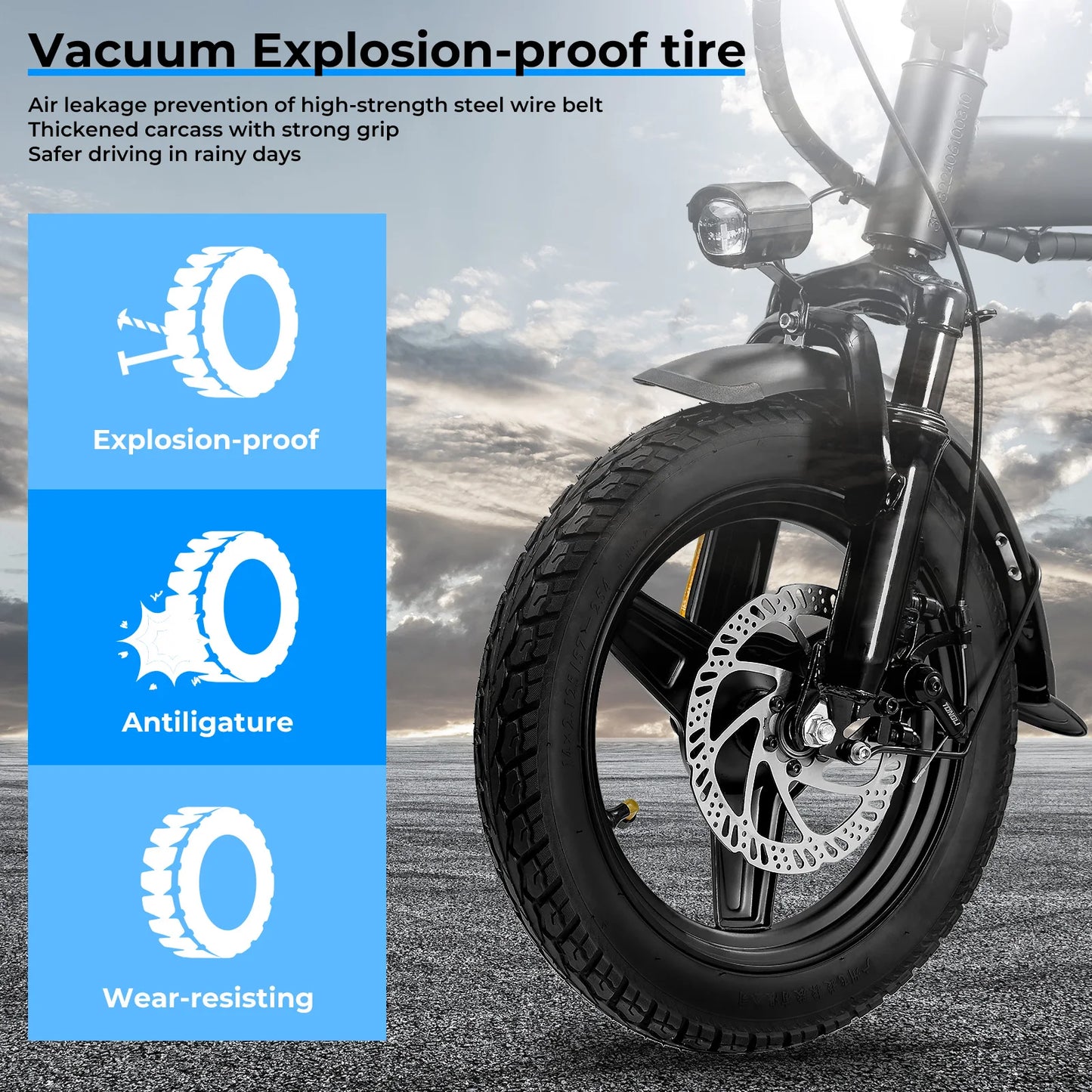 Adult Electric Bike, 20 MPH,560W Motor,48V Removable Battery,14inch Folding Electric Bike,Maximum 32 Miles,1Year Warranty Ebike