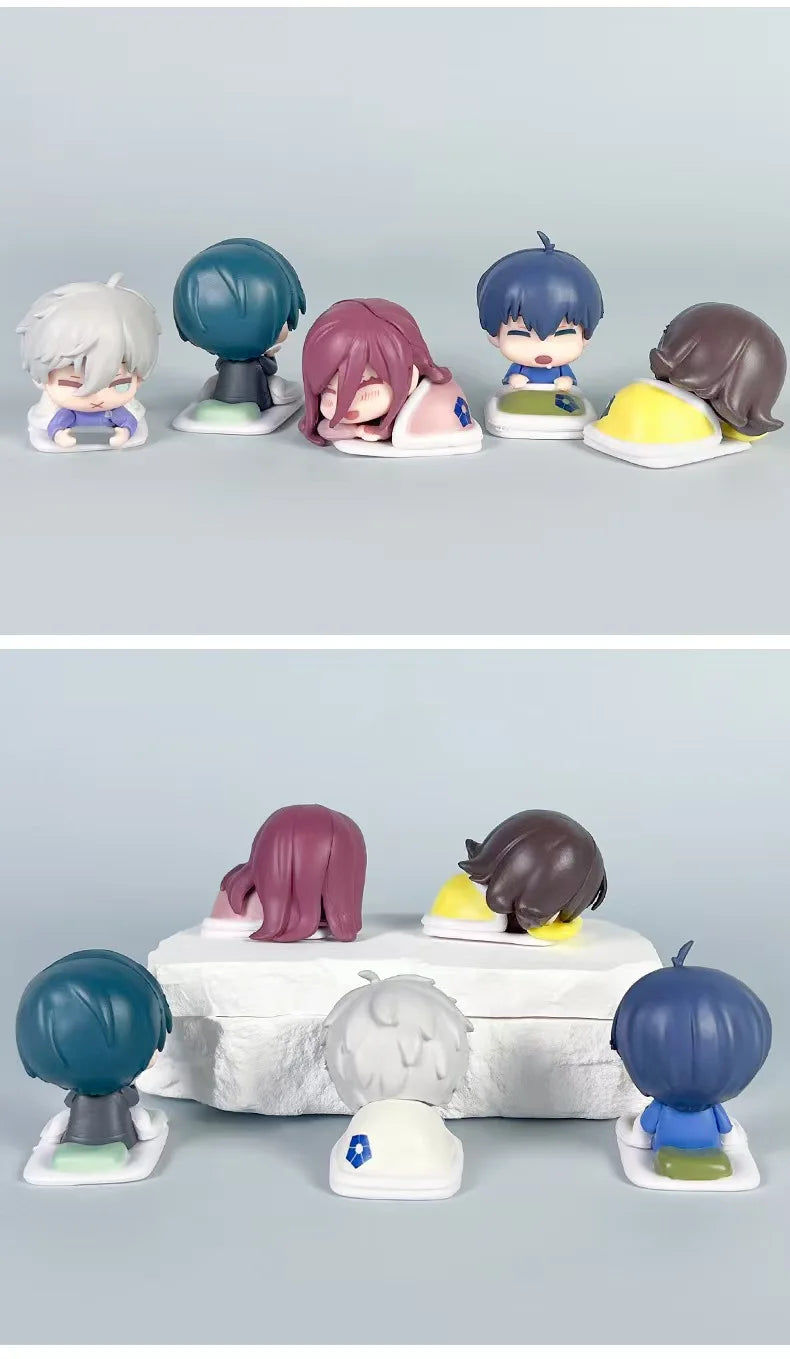 Anime BLUE LOCK Figure Football Comic Isagi Yoichi Bachira Meguru Nagi Seishiro Mikage Reo PVC Model Room Decor For BIrthday Gif