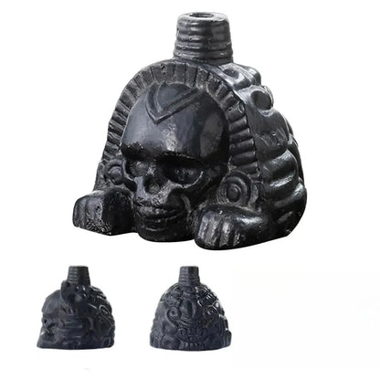 Aztec Death Whistle Spookys Aztec Scary Death Whistle Ghost War Whistle Skull Head Toy Party Noise Prop Resin Halloween Toy Gift