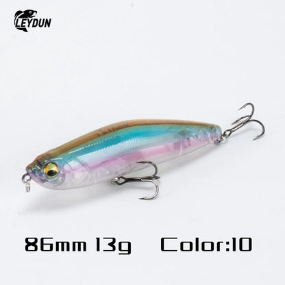LEYDUN Z-Claw Fishing Lures Floating Pencil 86mm 100mm 120mm Topwater Hard Baits Surface Stickbait Good Action Bass Wobblers