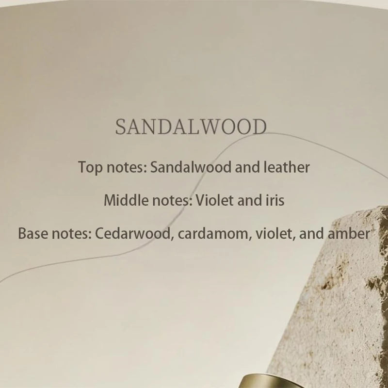 Men's Sandalwood Oriental Perfume Set, Charm Eau De Cologne, Lasting Fresh Freesia Fragrance, Unisex For Causal Business Perfume
