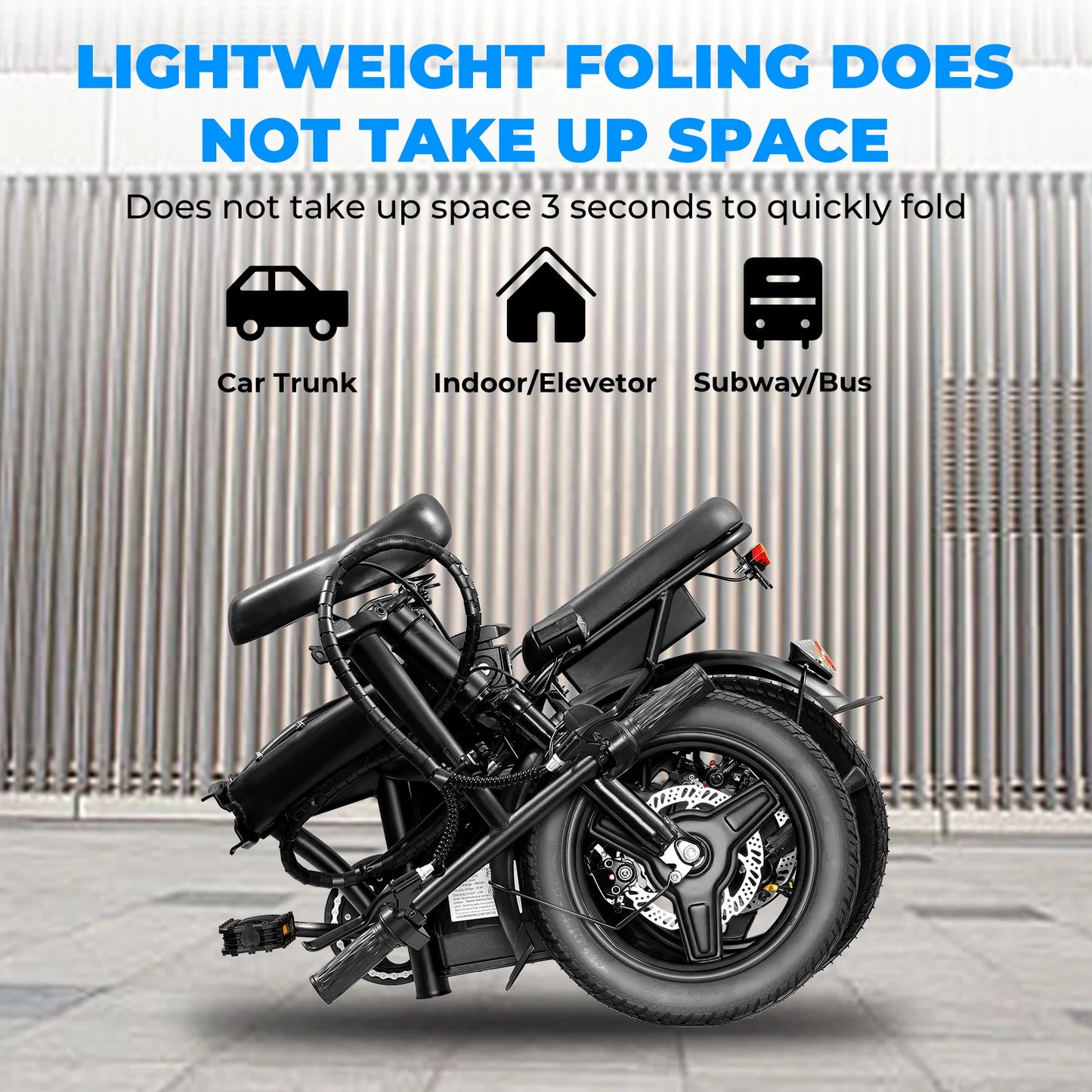 Adult Electric Bike, 20 MPH,560W Motor,48V Removable Battery,14inch Folding Electric Bike,Maximum 32 Miles,1Year Warranty Ebike