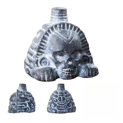 Aztec Death Whistle Spookys Aztec Scary Death Whistle Ghost War Whistle Skull Head Toy Party Noise Prop Resin Halloween Toy Gift