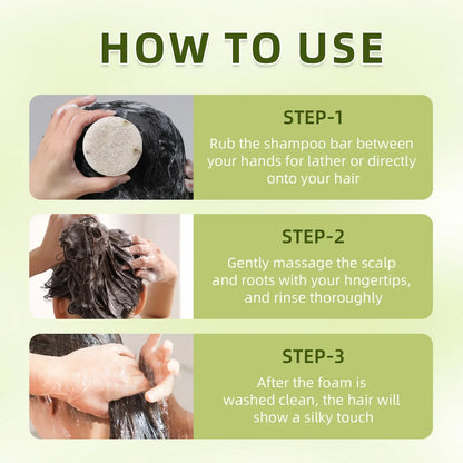 Natural Shampoo Bar Cold Processed Plant Based Soap for Hair Care Nourishing Smoothing Anti Dandruff Pure Hair Shampoos Soap