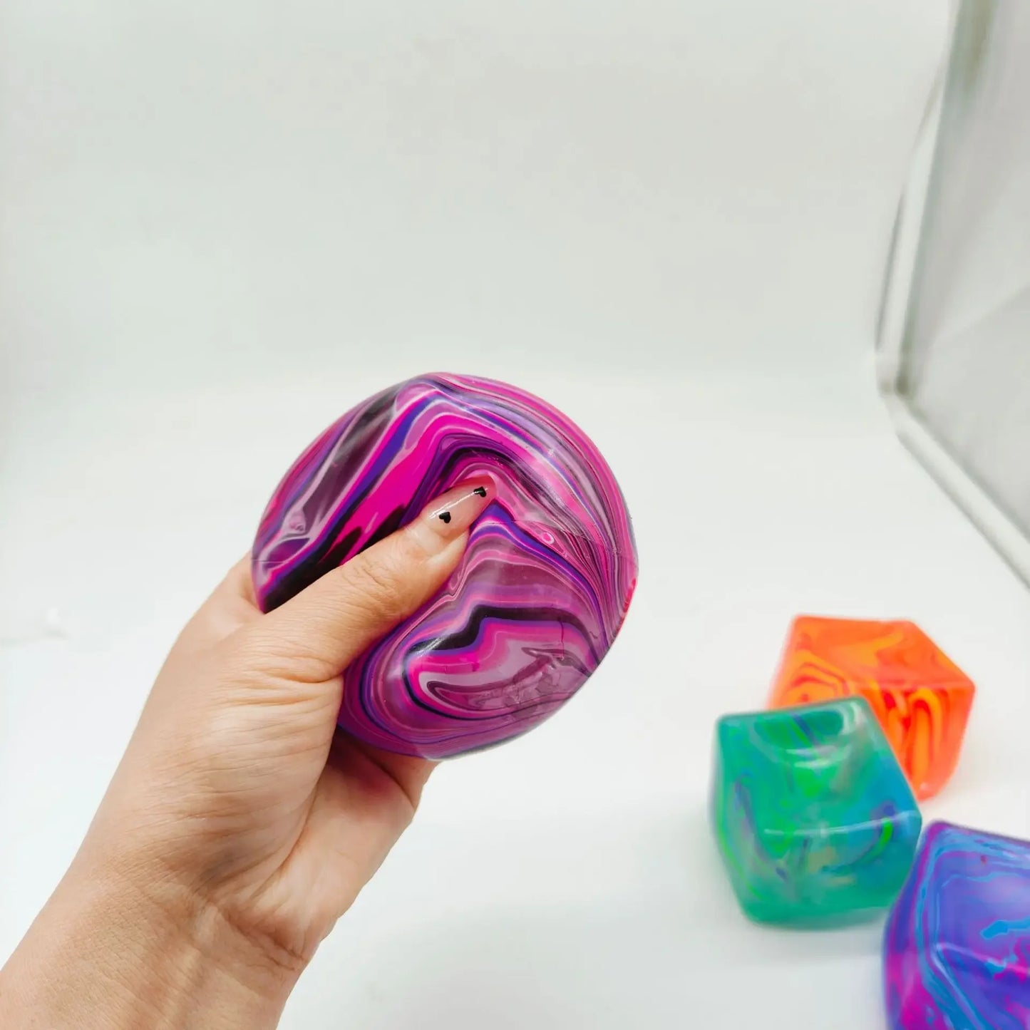 Needoh Soft and Glutinous Sensory Stress-relief Toy Cube Filled with Gel Stretchable Ball Soft Ice blind box Slow Rebound