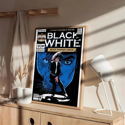 1PC Popular Singer M-Michael Dancer J- Jackson Classics Poster Self-adhesive Art Waterproof Paper Sticker Bar Room Wall Decor