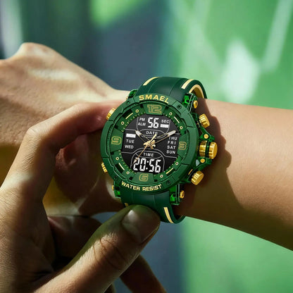 SMAEL Brand 8140 Waterproof Dropshipping Watch Alarm Clock night light Young Fashion business Quartz Sport Wristwatches