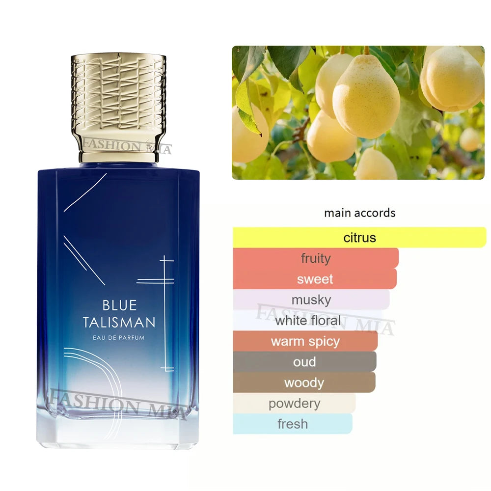 100ml Luxury Brand thEnchantment of Blue Protective Talisman Flower unisex Long Lasting Woody Floral Pheromone Cologne Fragrance