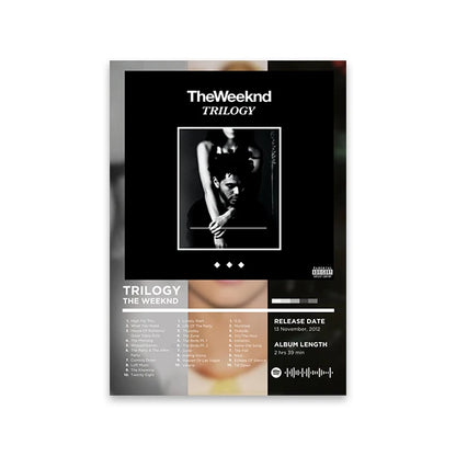 Rapper Album Cover Retro Poster Music Canvas Wall Art Print Mural Home Decor Music Lover Gift