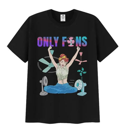 2026New Funny Only Fans Meme T-Shirt Men Women Summer Cozy Short Sleeve T-Shirts Retro O-Neck Clothing High Quality T Shirt Tops