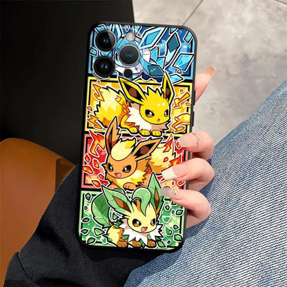 Cartoon Hot Pokemon Funda Phone Cover Phone Case for Apple iPhone 17 Pro Max 15 Pro 7 8 11 14 13 12 16 XR XS MAX Air