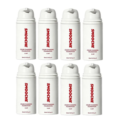30ml SMOOCHE Color Changing Foundation - Self-Adjusting Shade, Covers Imperfections & Fine Lines for Flawless Natural Look