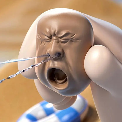 Yawning Water Gun - Cute & Funny Squirt Face Expression, Plastic, Ideal for Travel & Pocket Games, Adds Humor to Your Outing