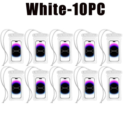 1-30PCS High Quality Universal Waterproof Smartphone Bag Phone Case Floating Waterproof Phone Pouch Bag for Diving Swimming