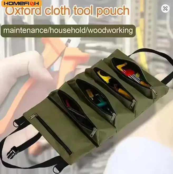 Multi-Purpose Tool Bag High Quality Professional Multi Pocket Hardware Tools Pouch Roll UP Portable Small Tools Organizer Bag