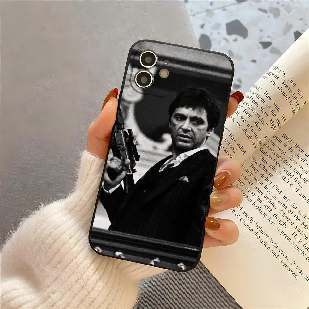 T-Tony M-Montana S-Scarface Phone Case For iPhone 17 16 15 11 12 14 13 Pro Max Mini X XR 7 8 Plus SE4 17E Shockproof Soft Cover