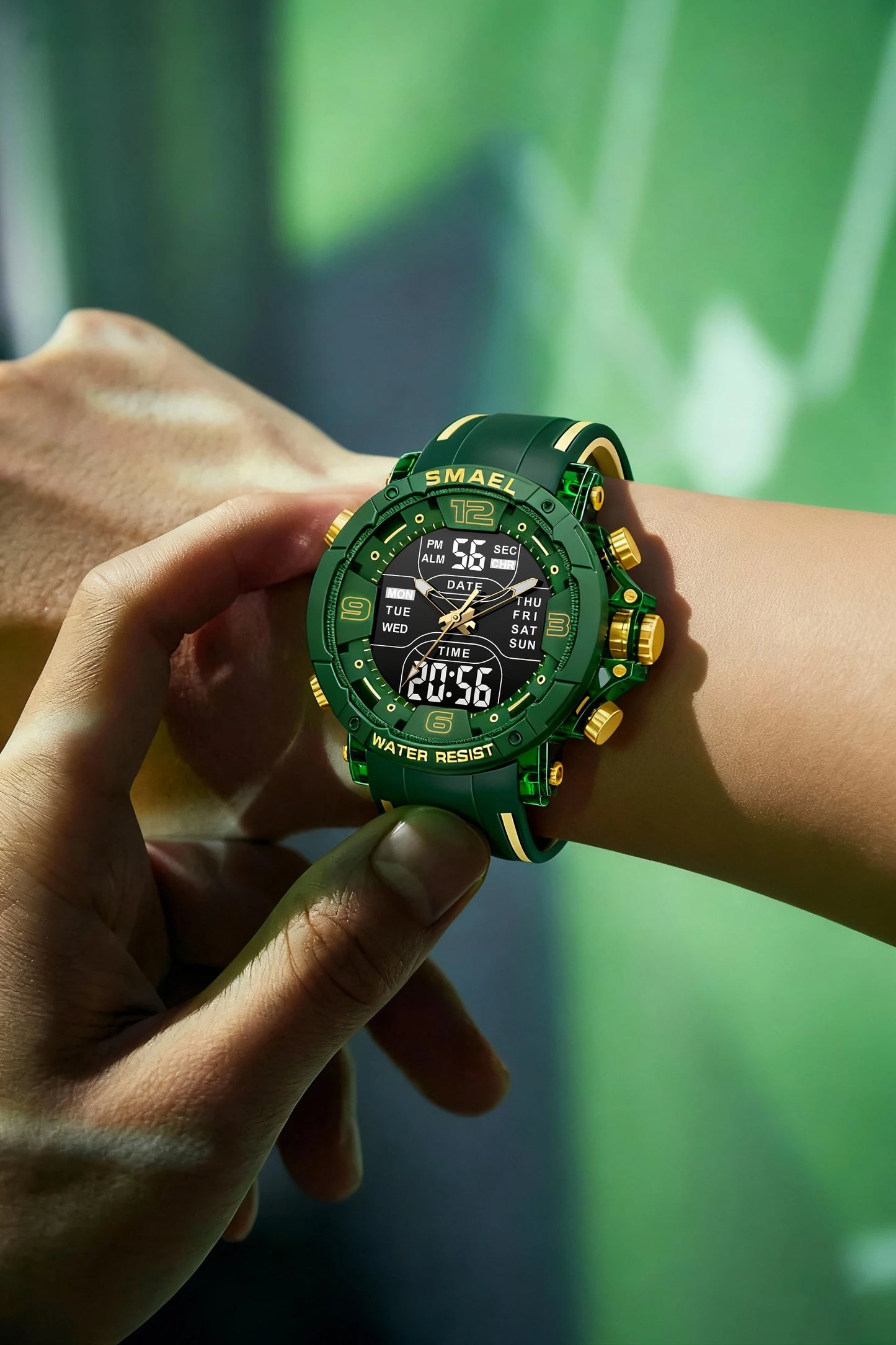 SMAEL Brand 8140 Waterproof Dropshipping Watch Alarm Clock night light Young Fashion business Quartz Sport Wristwatches