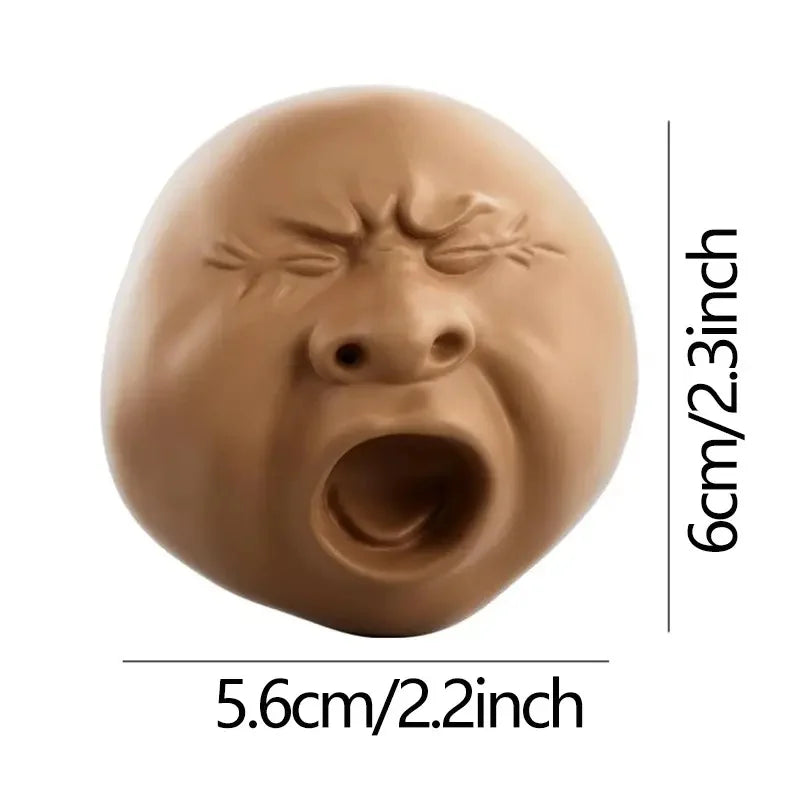 Yawning Water Gun - Cute & Funny Squirt Face Expression, Plastic, Ideal for Travel & Pocket Games, Adds Humor to Your Outing
