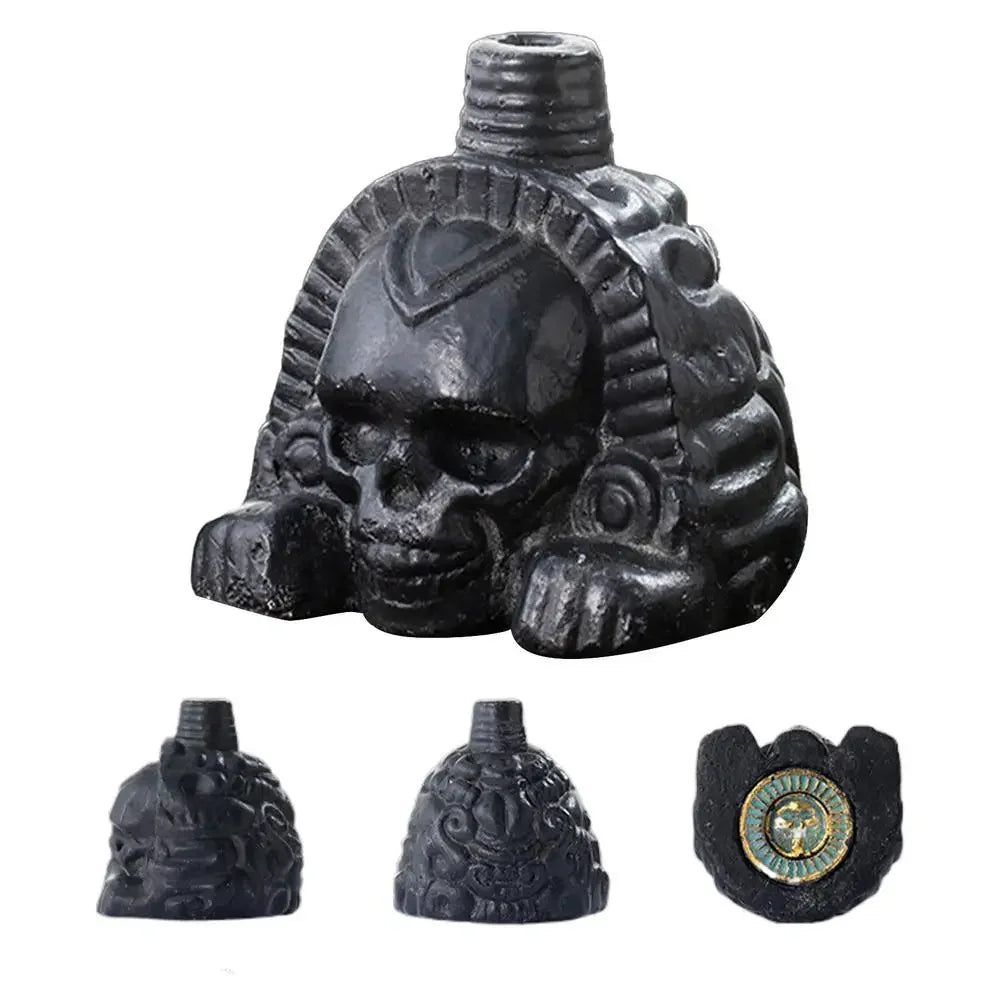 Aztec Death Whistle Spookys Aztec Scary Death Whistle Ghost War Whistle Skull Head Toy Party Noise Prop Resin Halloween Toy Gift