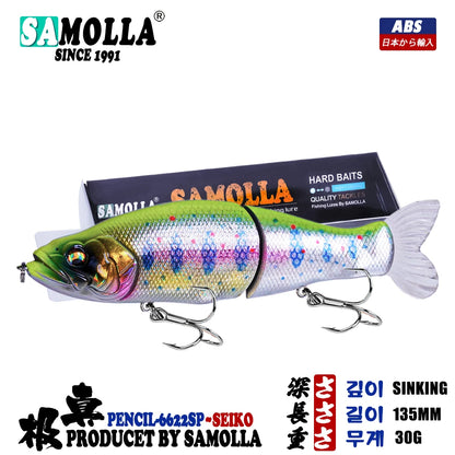 Slow Sinking SwimBaits Fishing Lures 30G Whopper Vibration Soft Tail or Pike And Bass Hard Baits  Isca Artificiall Accessories