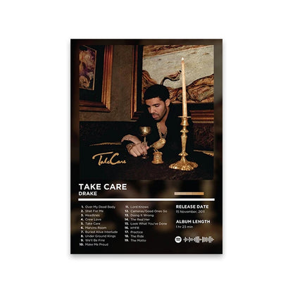 Rapper Album Cover Retro Poster Music Canvas Wall Art Print Mural Home Decor Music Lover Gift