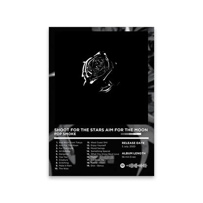 Rapper Album Cover Retro Poster Music Canvas Wall Art Print Mural Home Decor Music Lover Gift