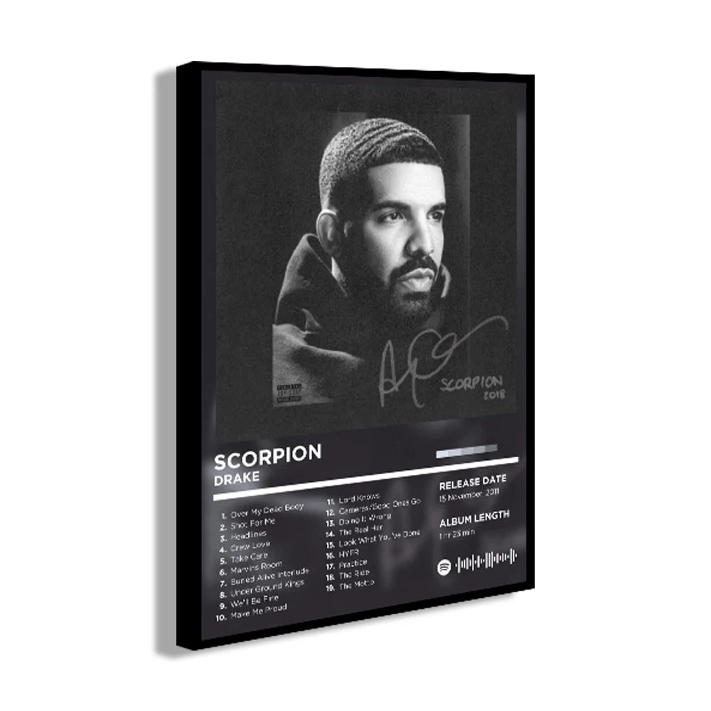 Rapper Album Cover Retro Poster Music Canvas Wall Art Print Mural Home Decor Music Lover Gift