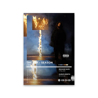 Rapper Album Cover Retro Poster Music Canvas Wall Art Print Mural Home Decor Music Lover Gift