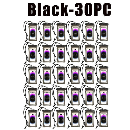 1-30PCS High Quality Universal Waterproof Smartphone Bag Phone Case Floating Waterproof Phone Pouch Bag for Diving Swimming