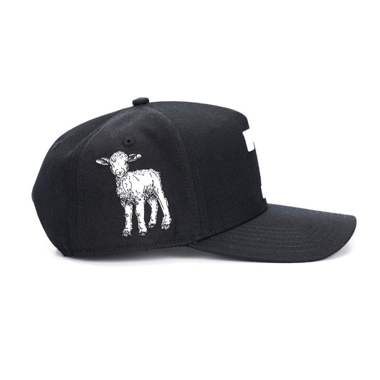 ‘7’ Premium SnapBack - Black/White